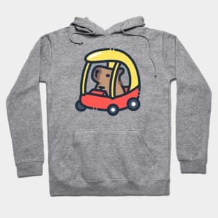 Capybara Riding Toy Car Hoodie